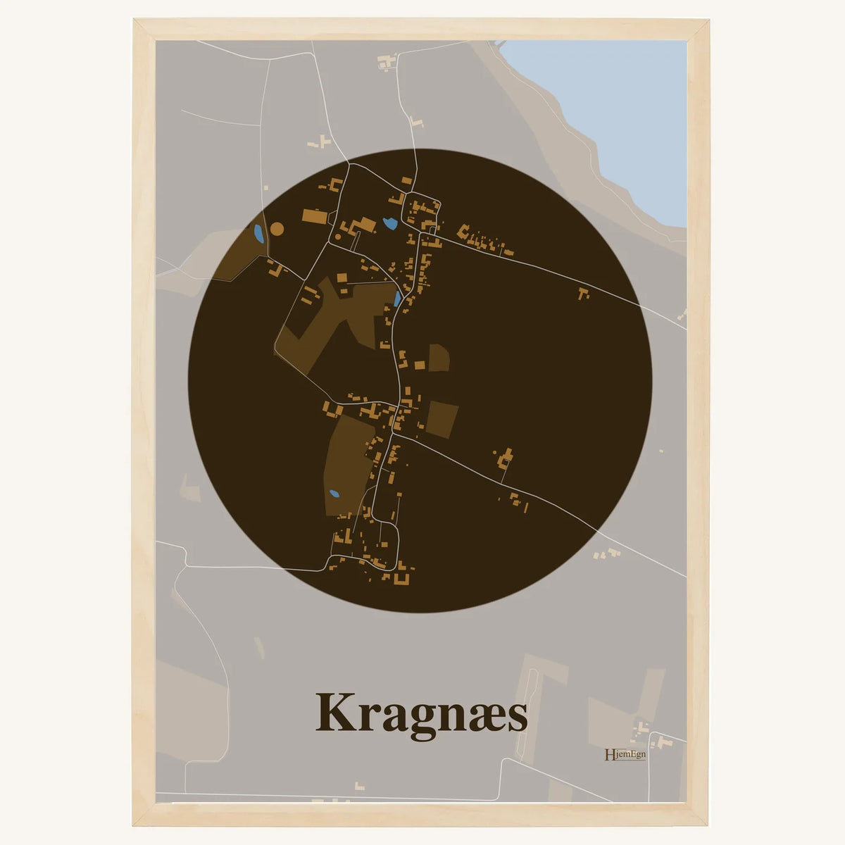 Kragnæs plakat – Centrum 2026 – Mørk brun