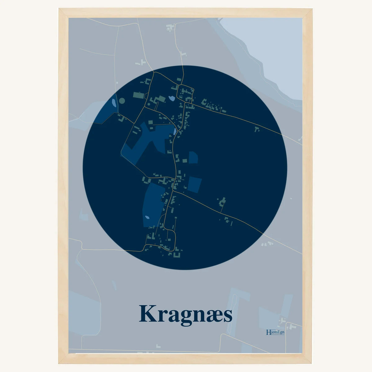Kragnæs plakat – Centrum 2026 – Mørk blå