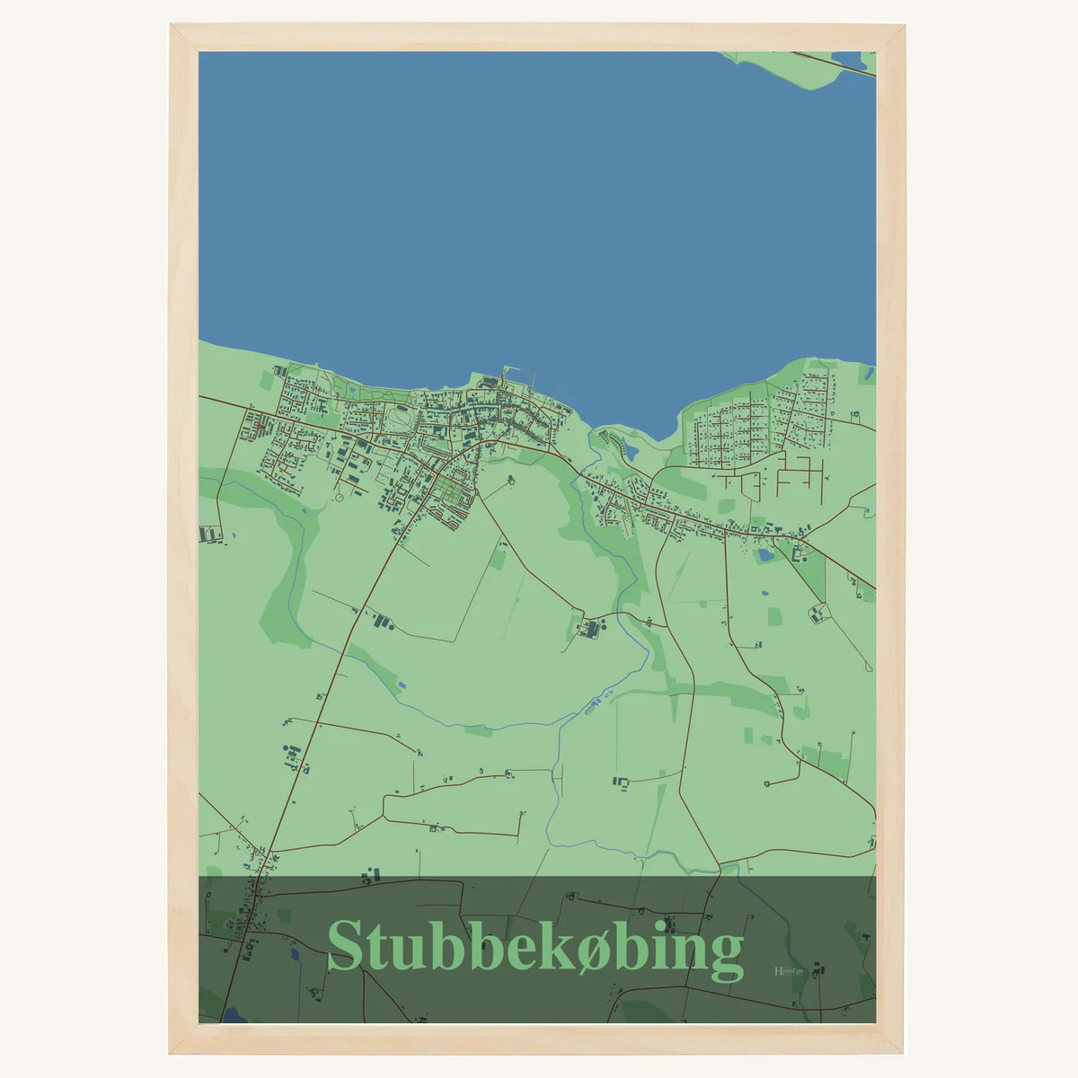 Stubbekøbing plakat – Firkantet 2026 – Lys pastel grøn