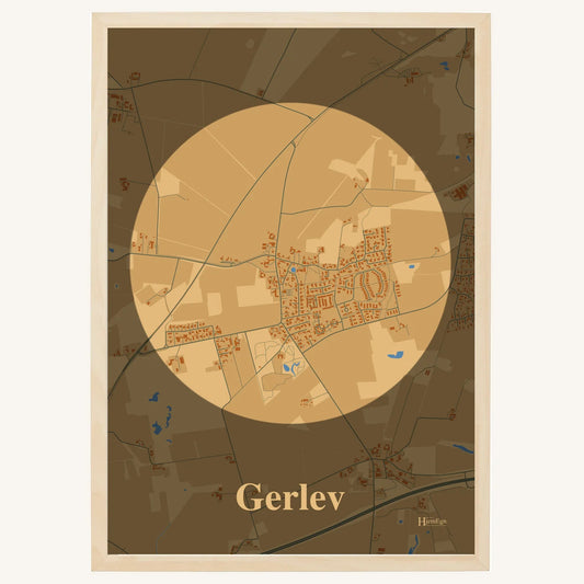 Gerlev plakat – Centrum 2026 – Lys pastel brun