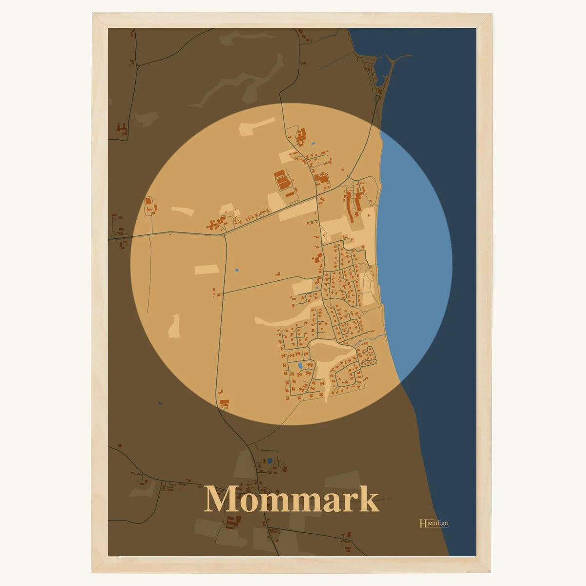 Mommark plakat – Centrum 2026 – Lys pastel brun