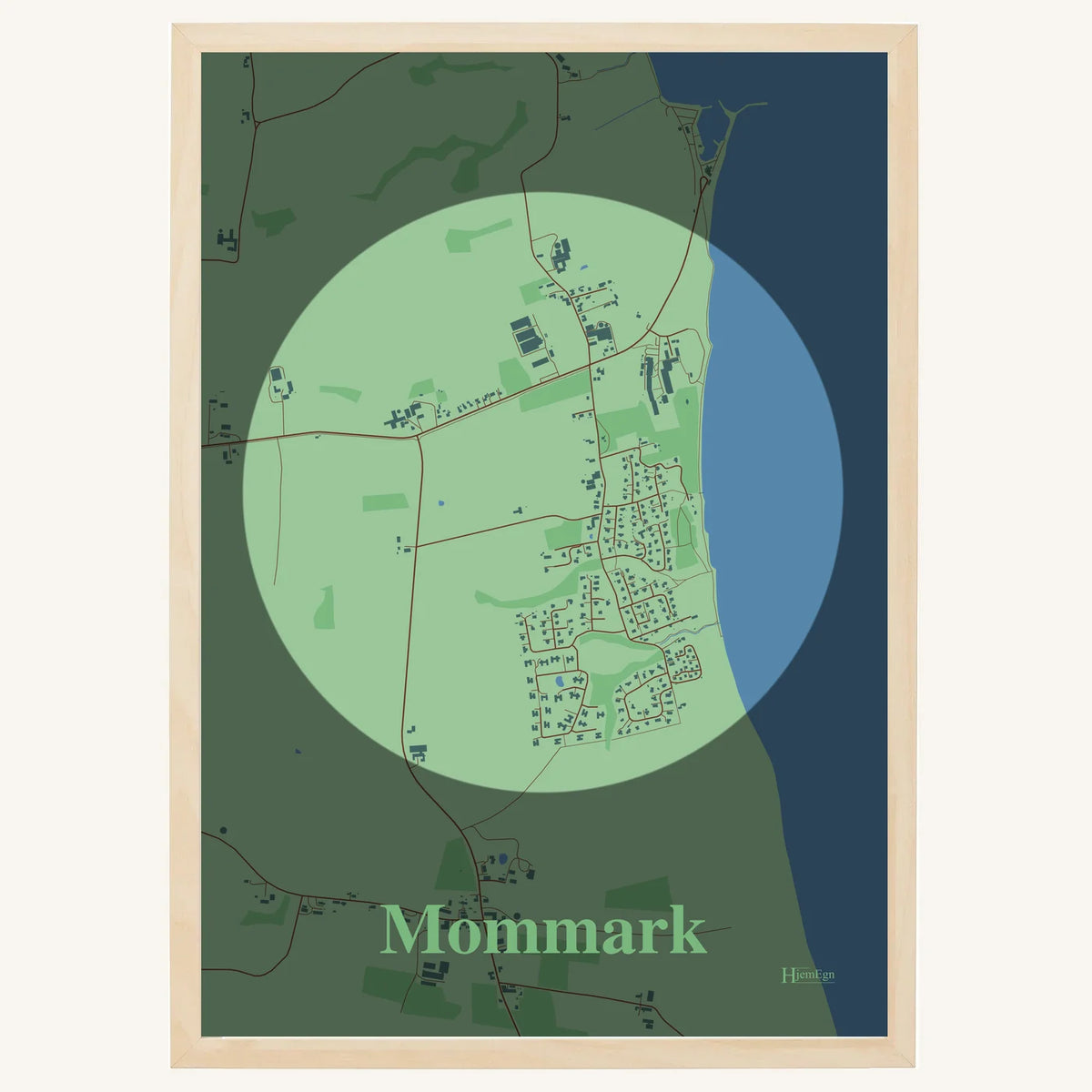 Mommark plakat – Centrum 2026 – Lys pastel grøn