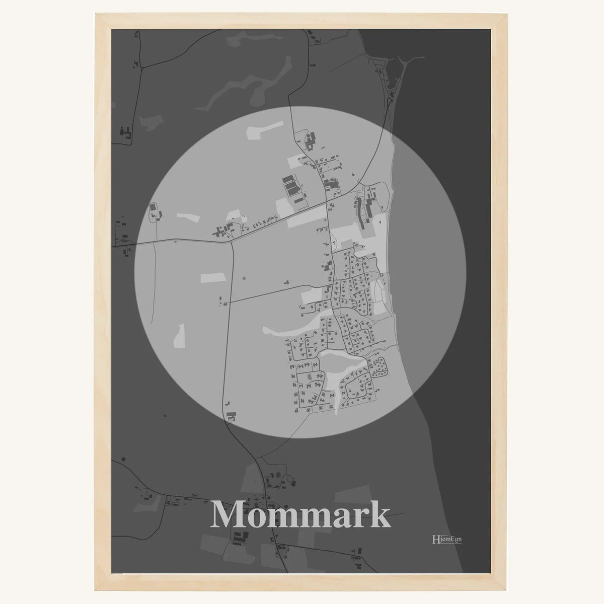 Mommark plakat – Centrum 2026 – Lys pastel grå