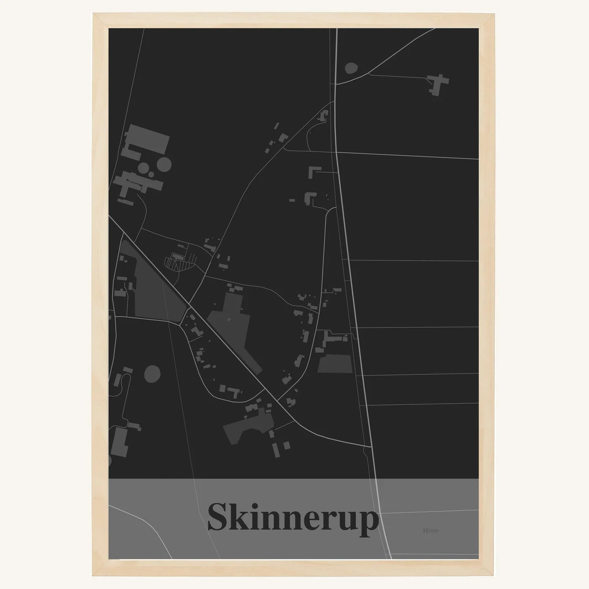Skinnerup plakat – Firkantet 2026 – Mørk grå