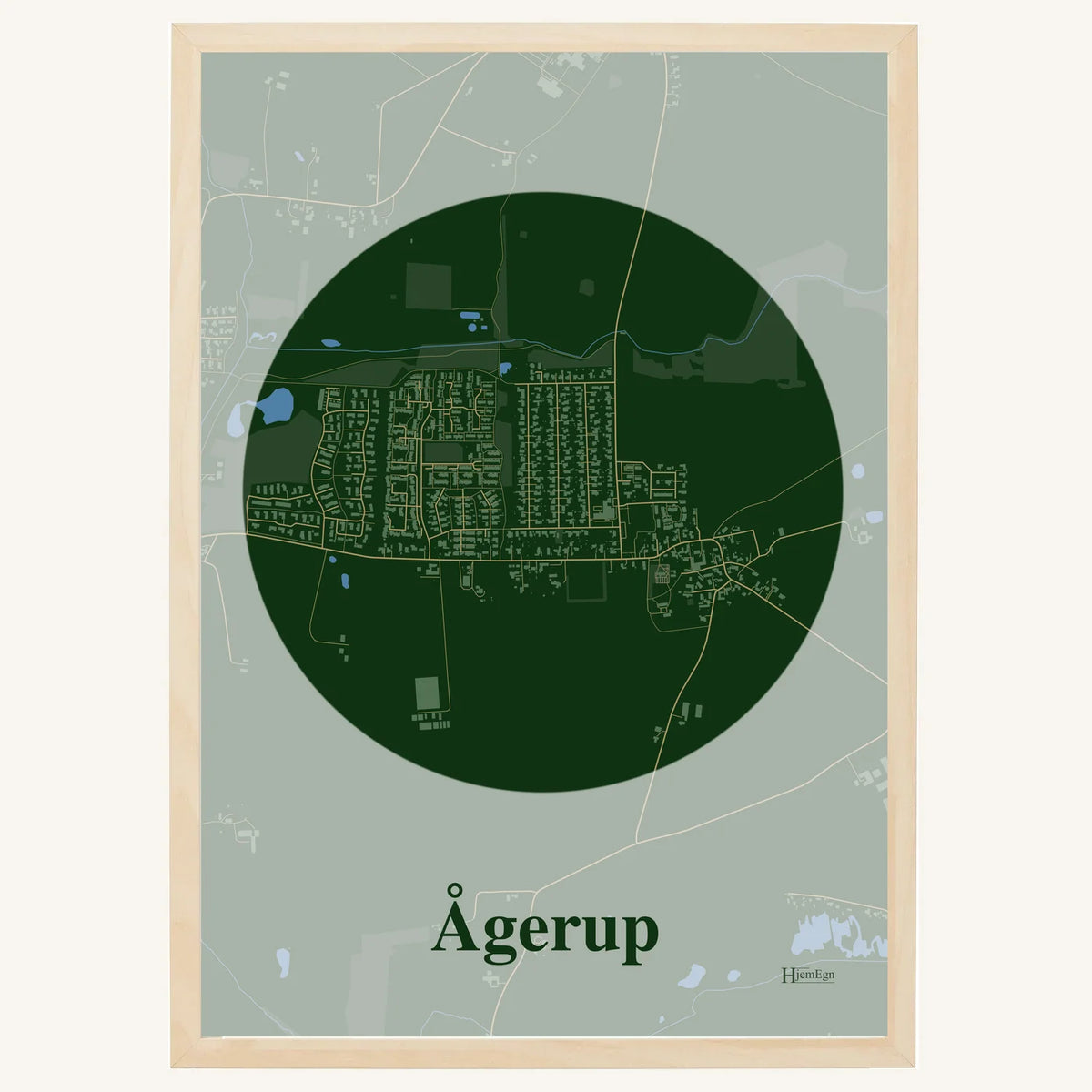 Ågerup plakat – Centrum 2026 – Mørk grøn