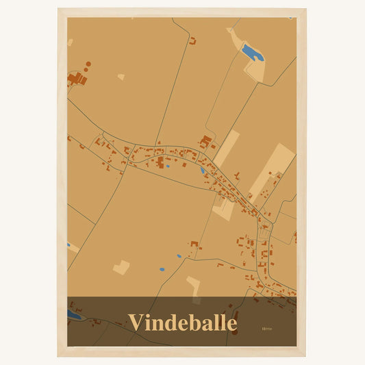 Vindeballe plakat – Firkantet 2026 – Lys pastel brun