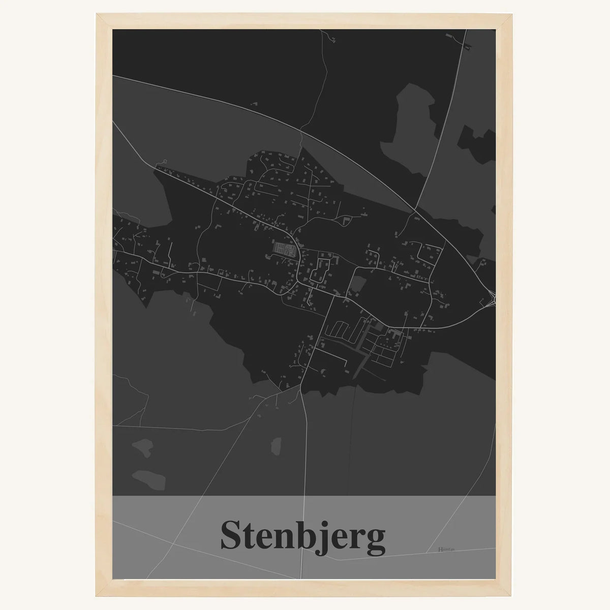 Stenbjerg plakat – Firkantet 2026 – Mørk grå