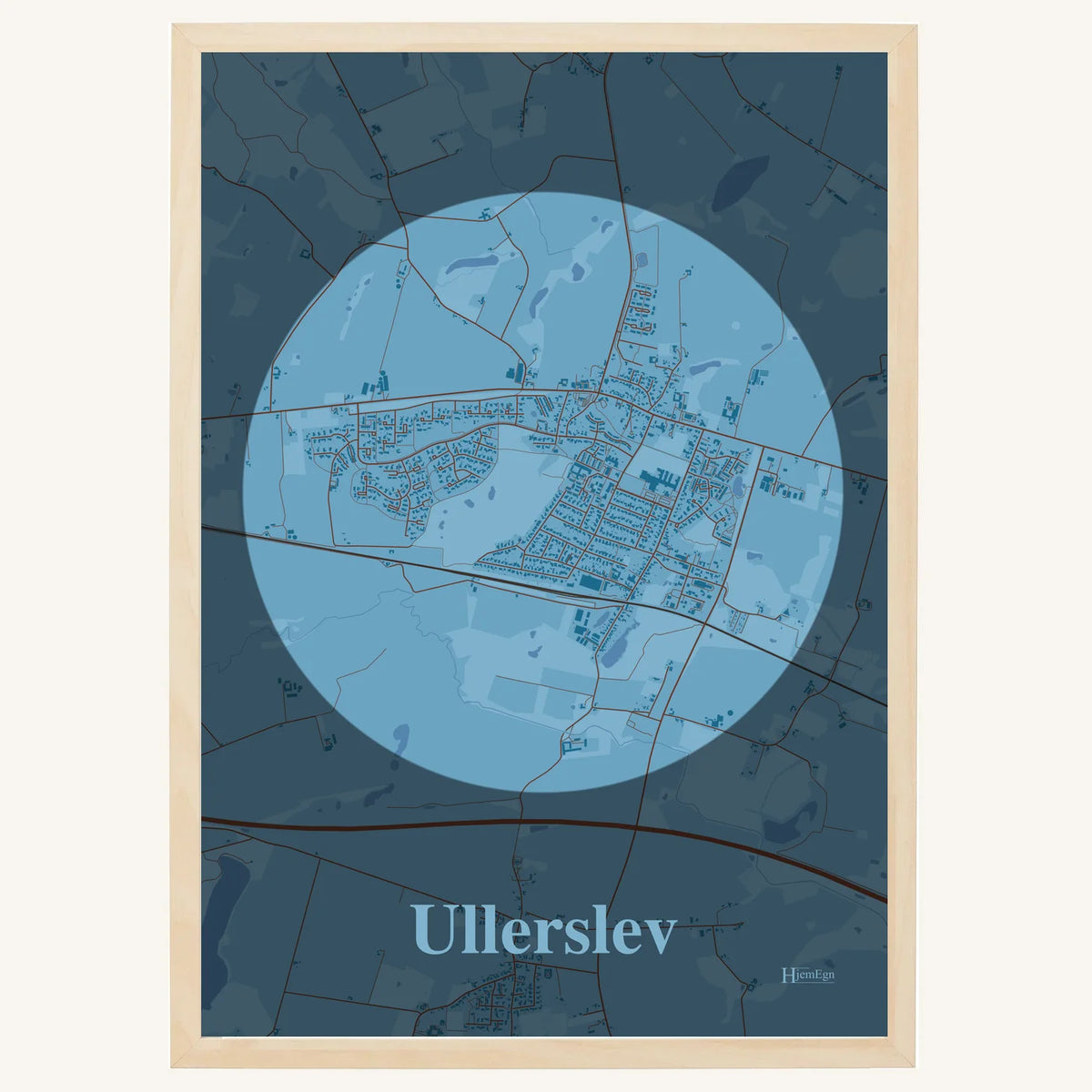 Ullerslev plakat – Centrum 2026 – Lys pastel blå