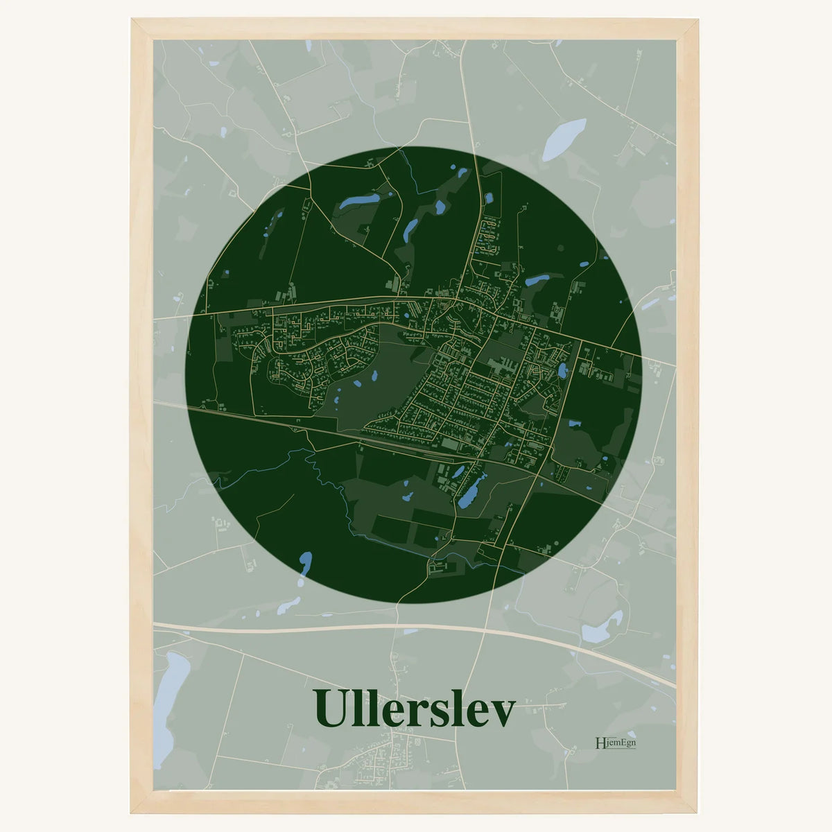 Ullerslev plakat – Centrum 2026 – Mørk grøn