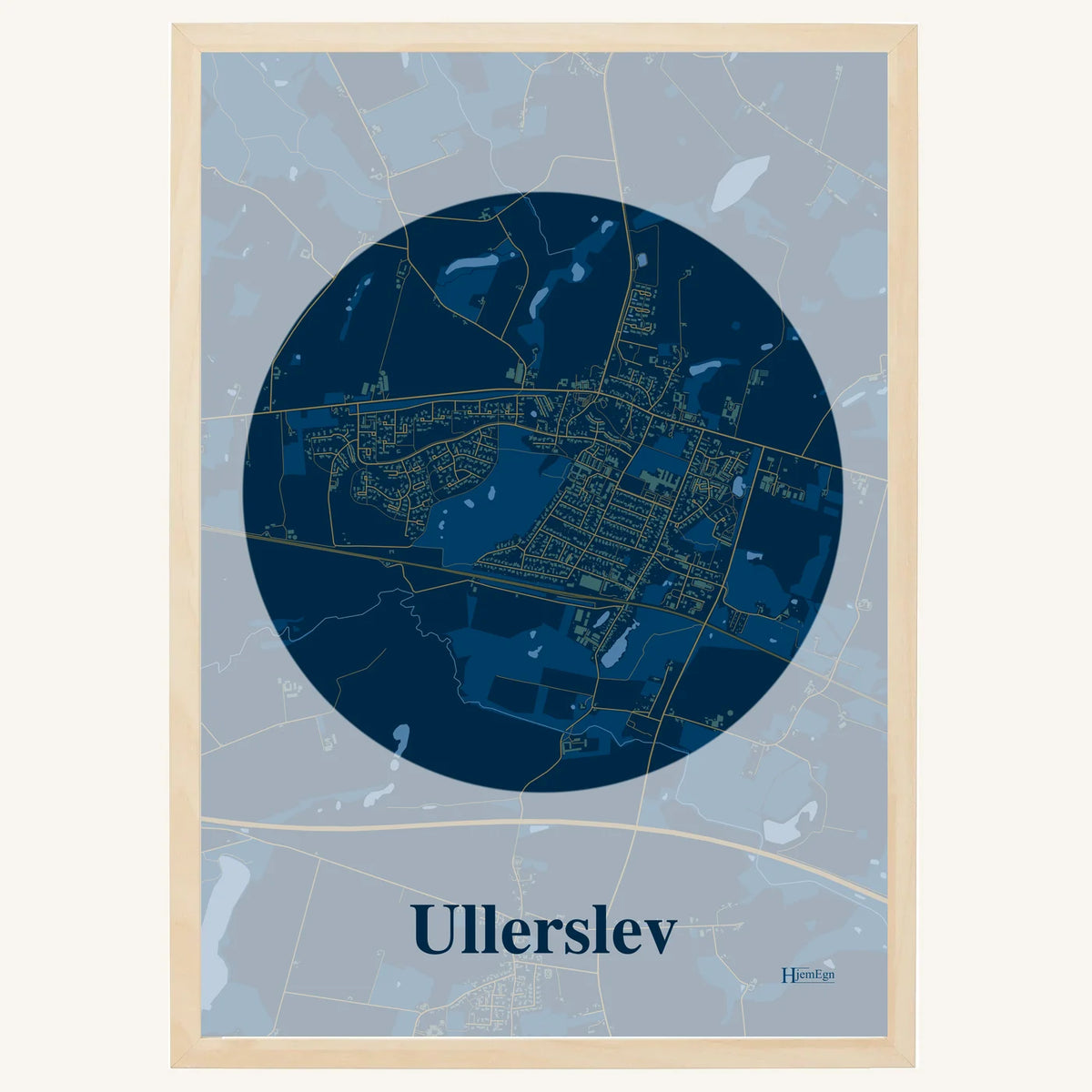 Ullerslev plakat – Centrum 2026 – Mørk blå