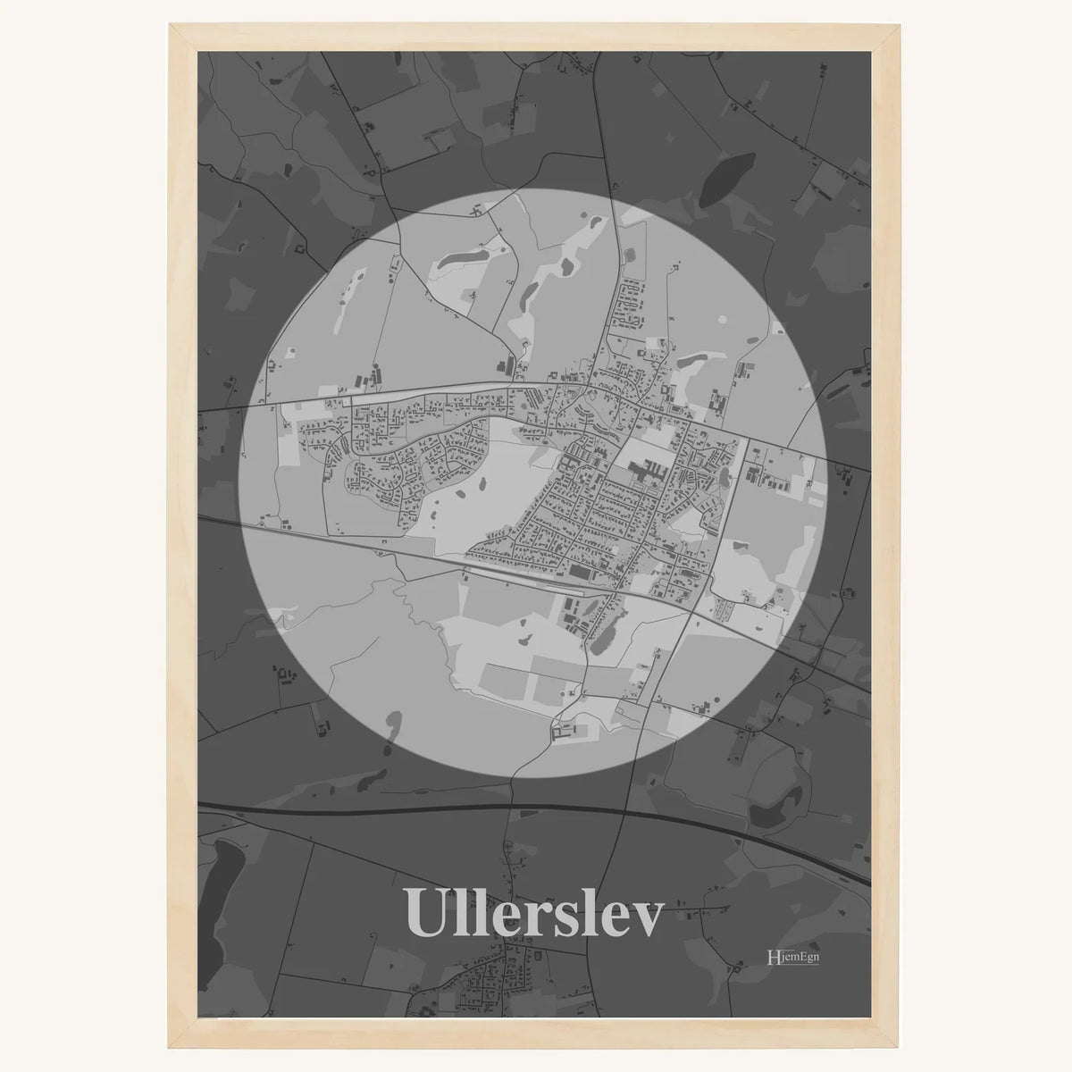 Ullerslev plakat – Centrum 2026 – Lys pastel grå