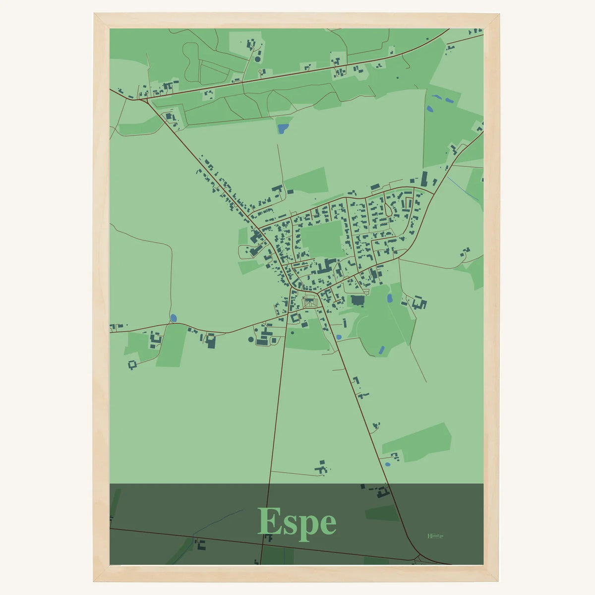 Espe plakat – Firkantet 2026 – Lys pastel grøn