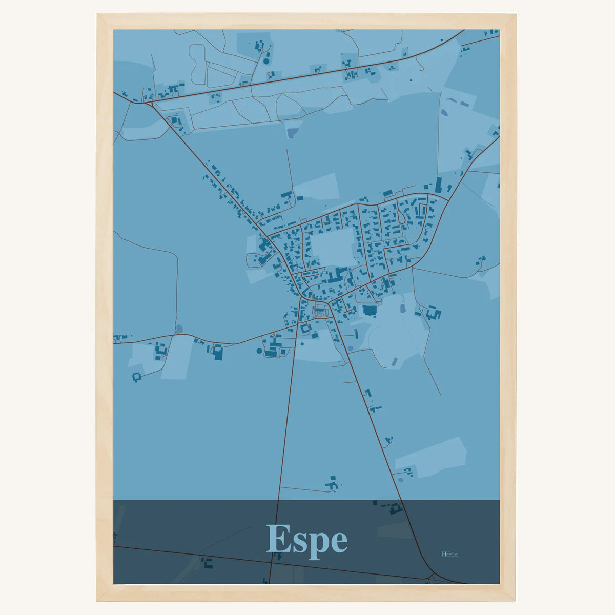 Espe plakat – Firkantet 2026 – Lys pastel blå