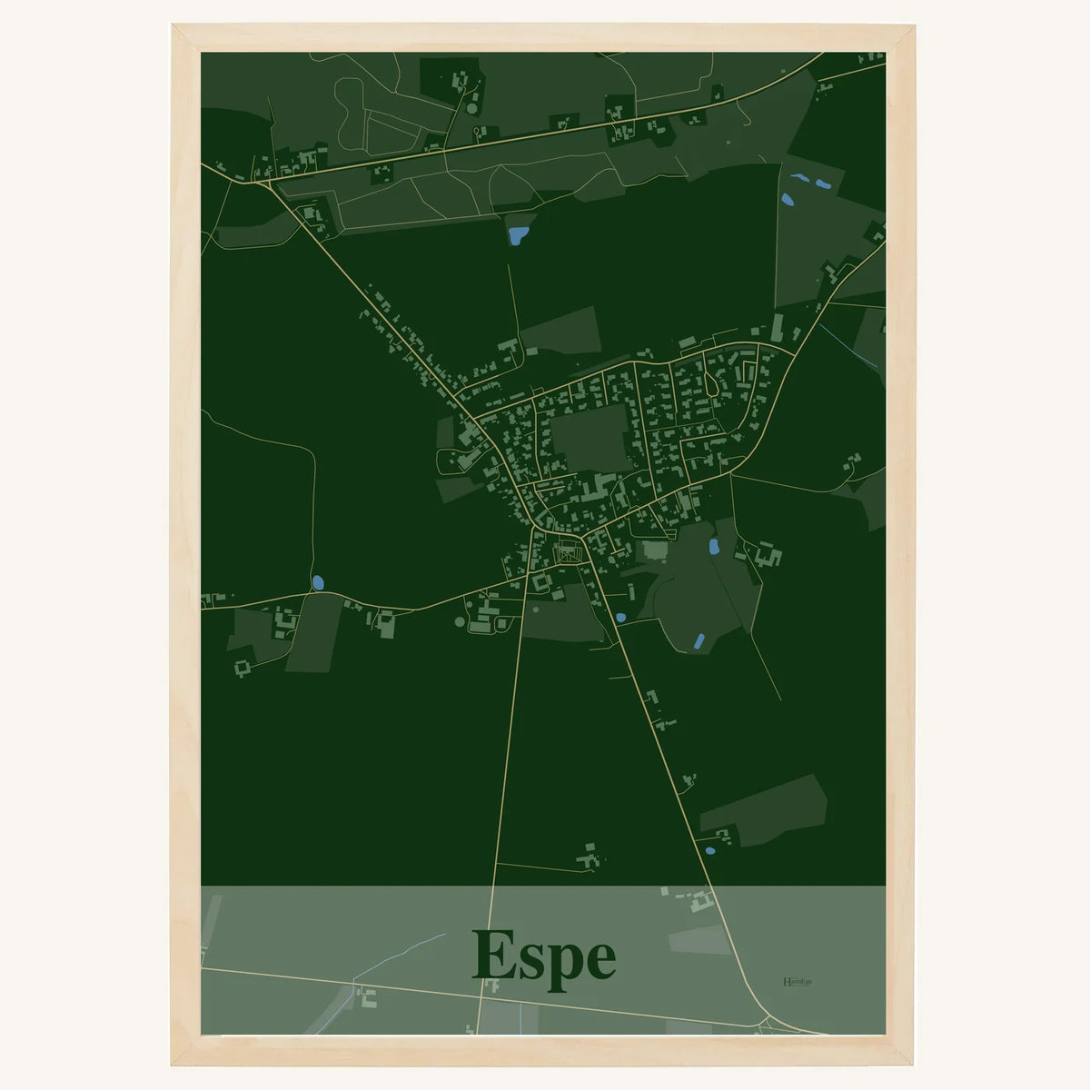 Espe plakat – Firkantet 2026 – Mørk grøn