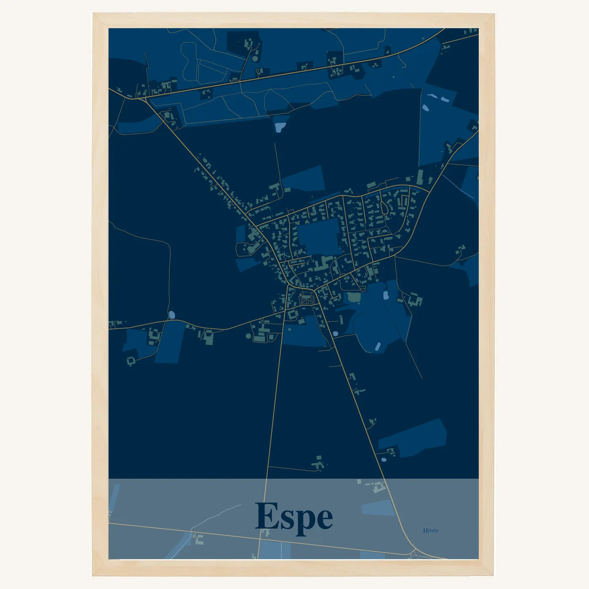 Espe plakat – Firkantet 2026 – Mørk blå