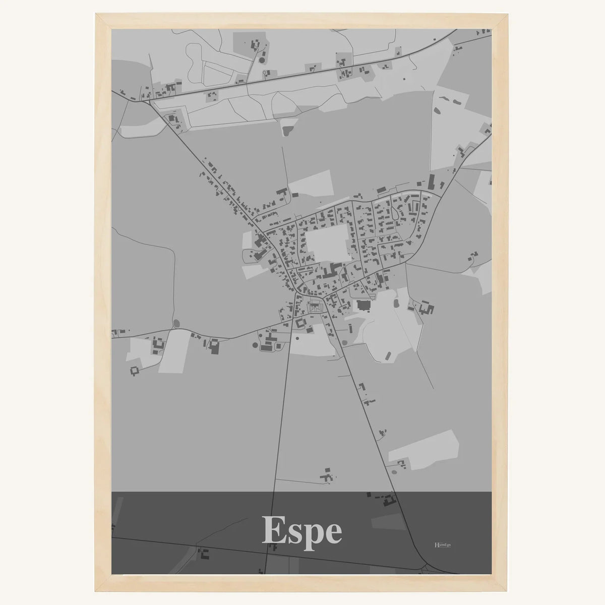 Espe plakat – Firkantet 2026 – Lys pastel grå