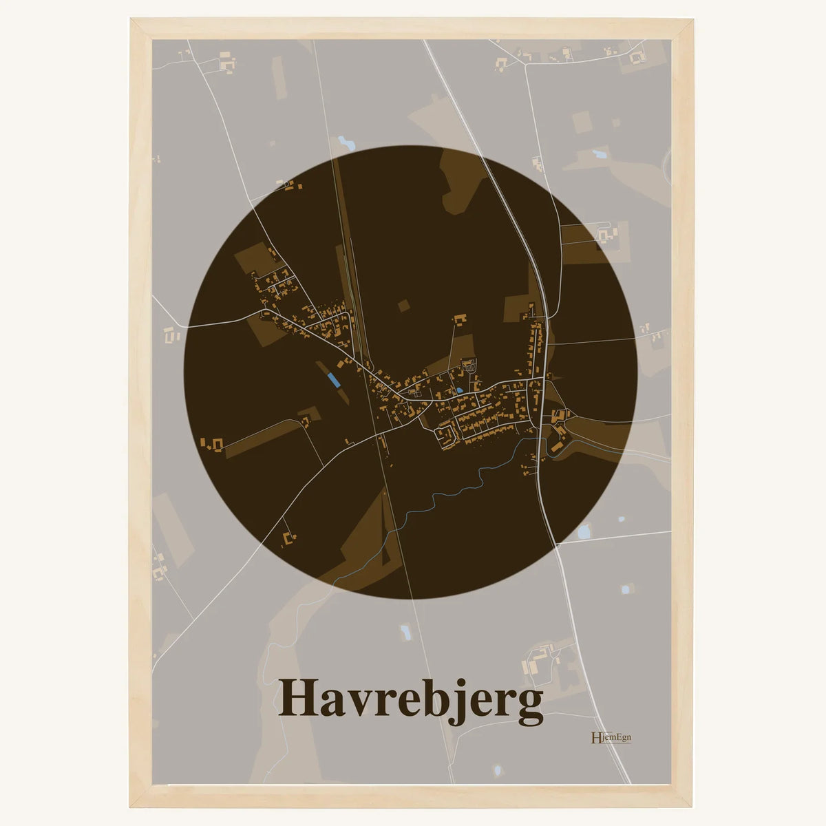Havrebjerg plakat – Centrum 2026 – Mørk brun