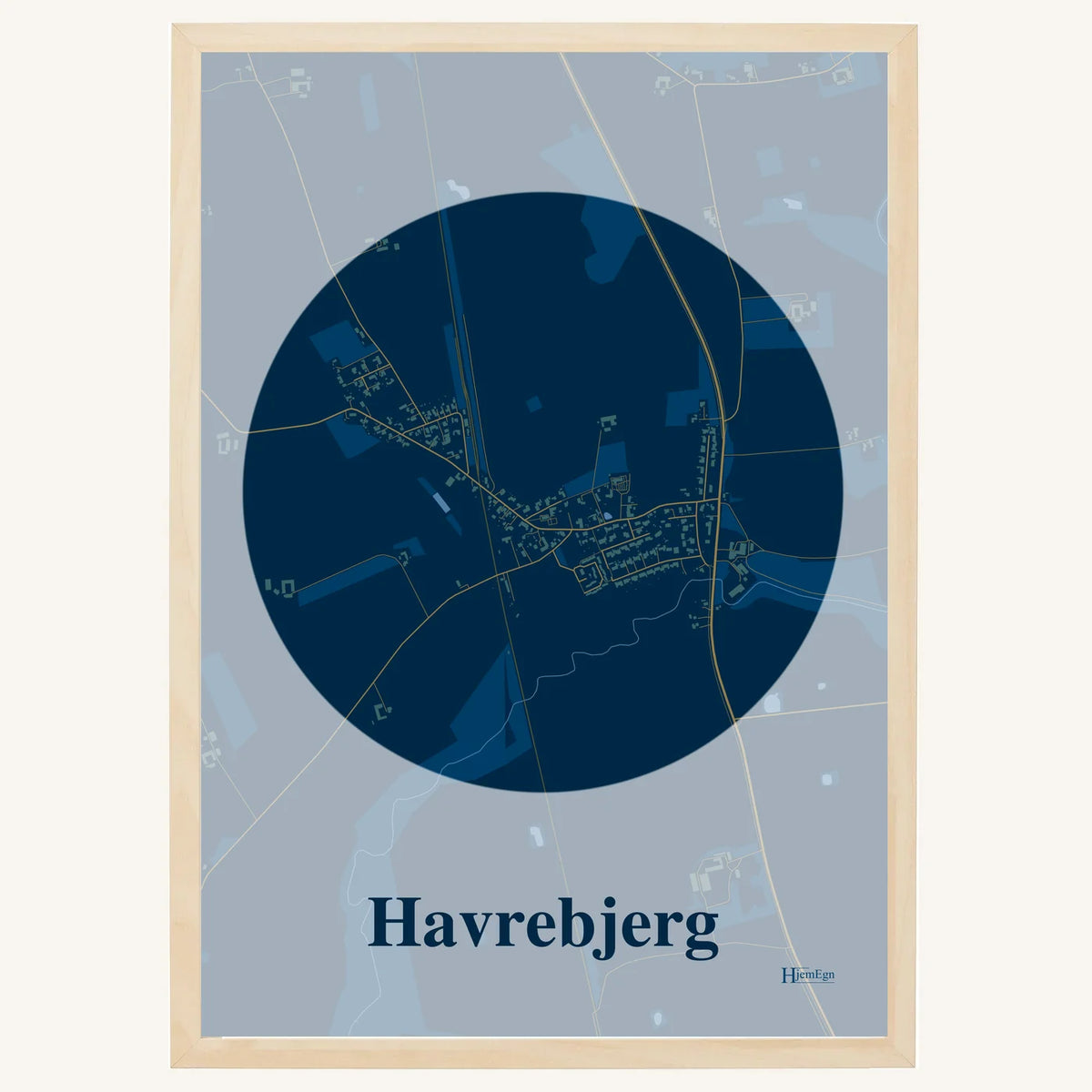 Havrebjerg plakat – Centrum 2026 – Mørk blå