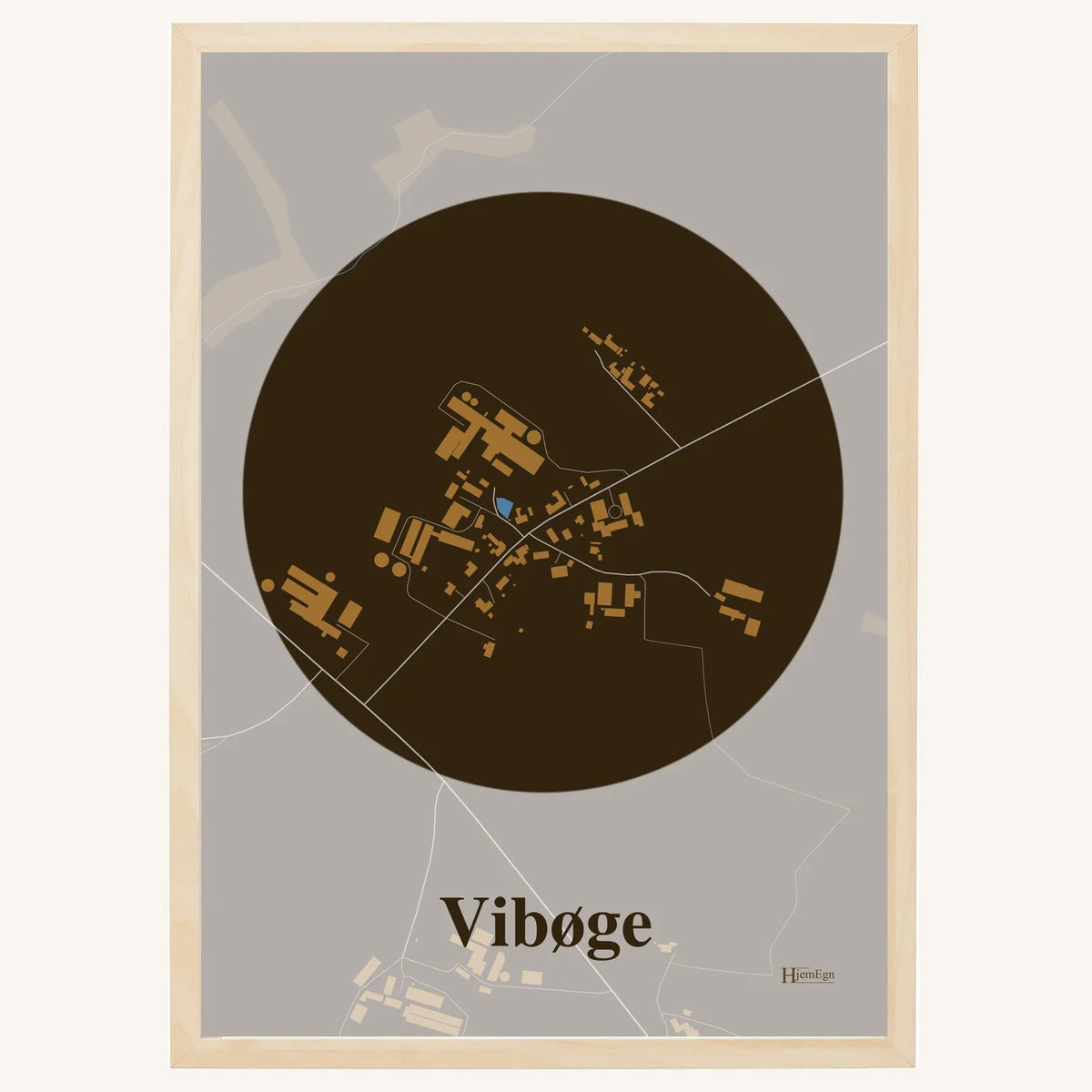 Vibøge plakat – Centrum 2026 – Mørk brun