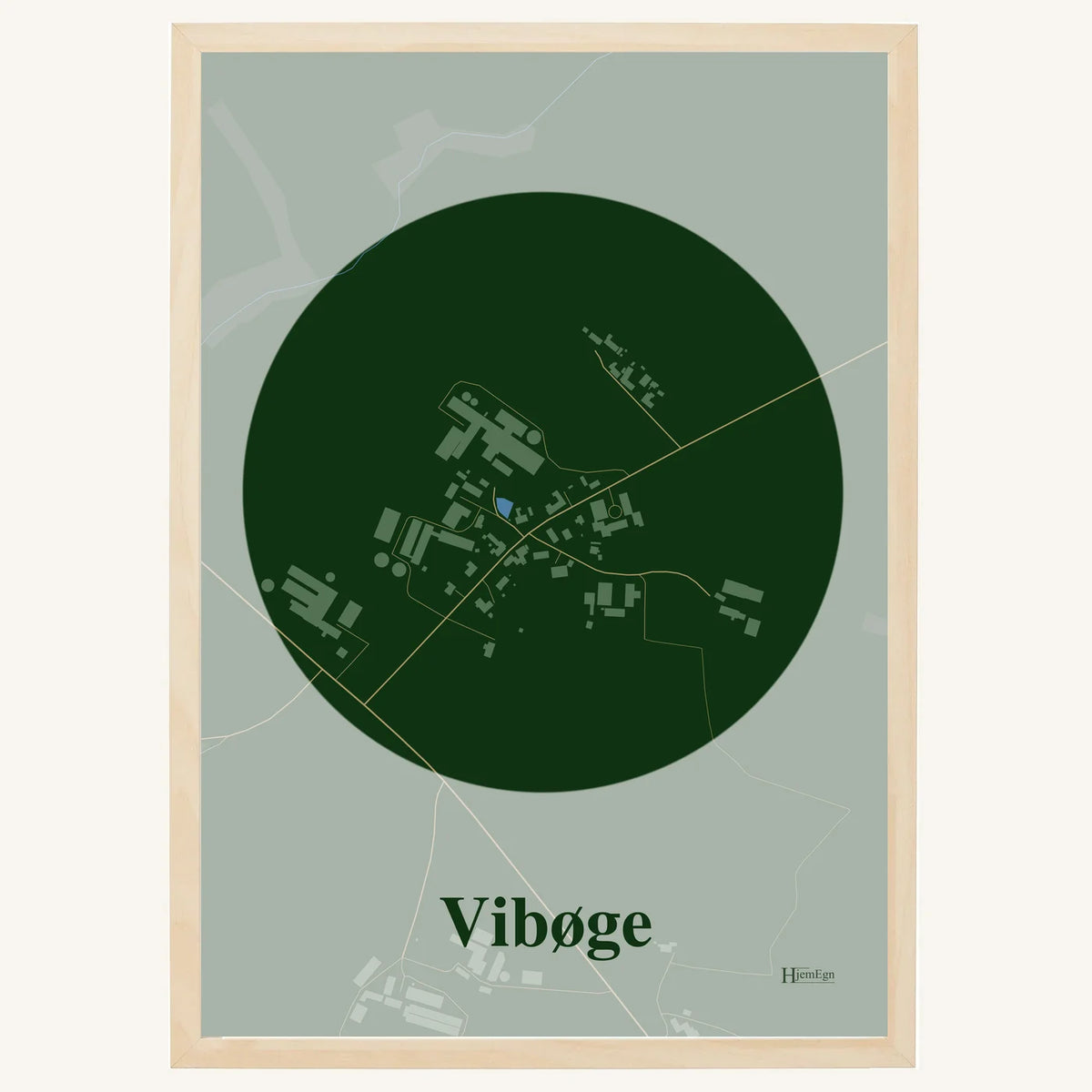 Vibøge plakat – Centrum 2026 – Mørk grøn