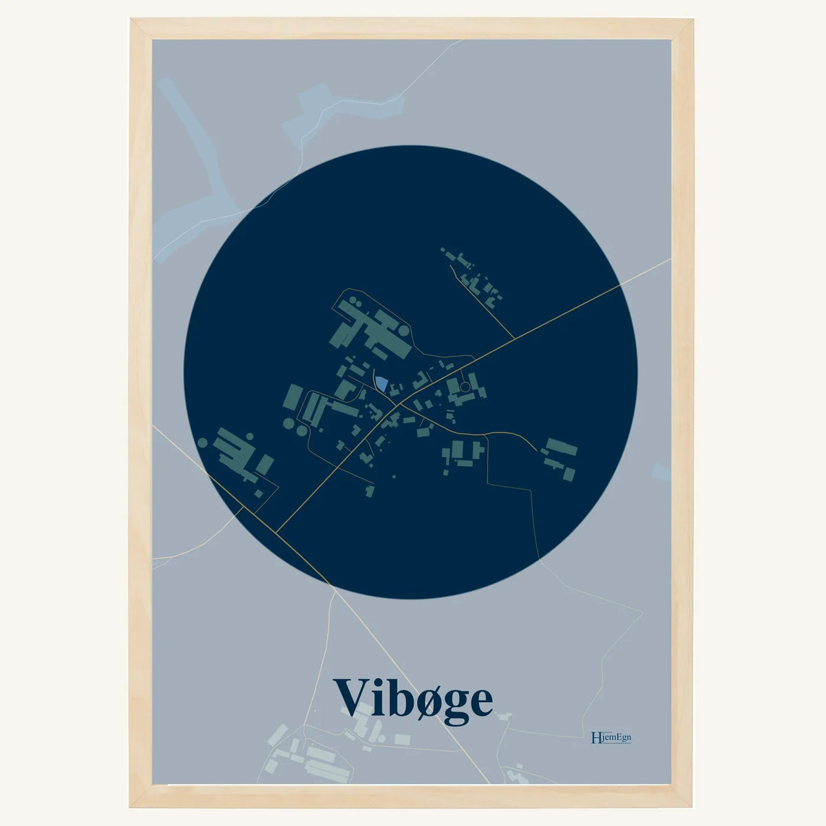 Vibøge plakat – Centrum 2026 – Mørk blå