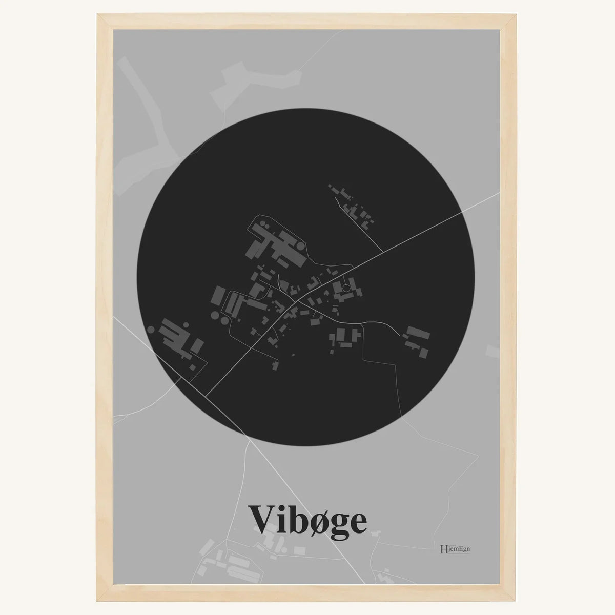 Vibøge plakat – Centrum 2026 – Mørk grå