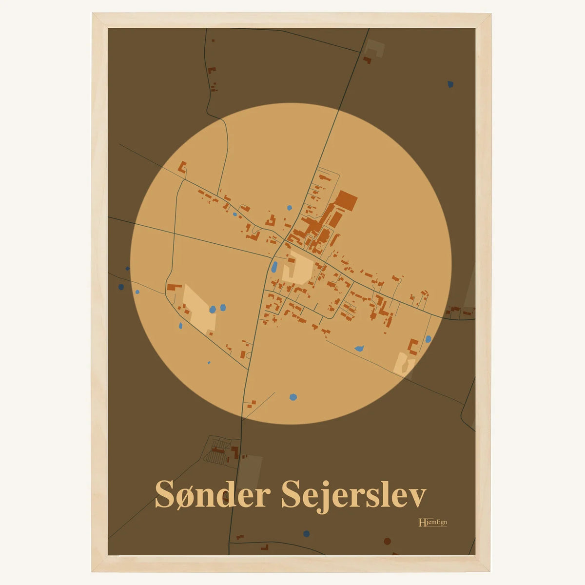 Sønder Sejerslev plakat – Centrum 2026 – Lys pastel brun