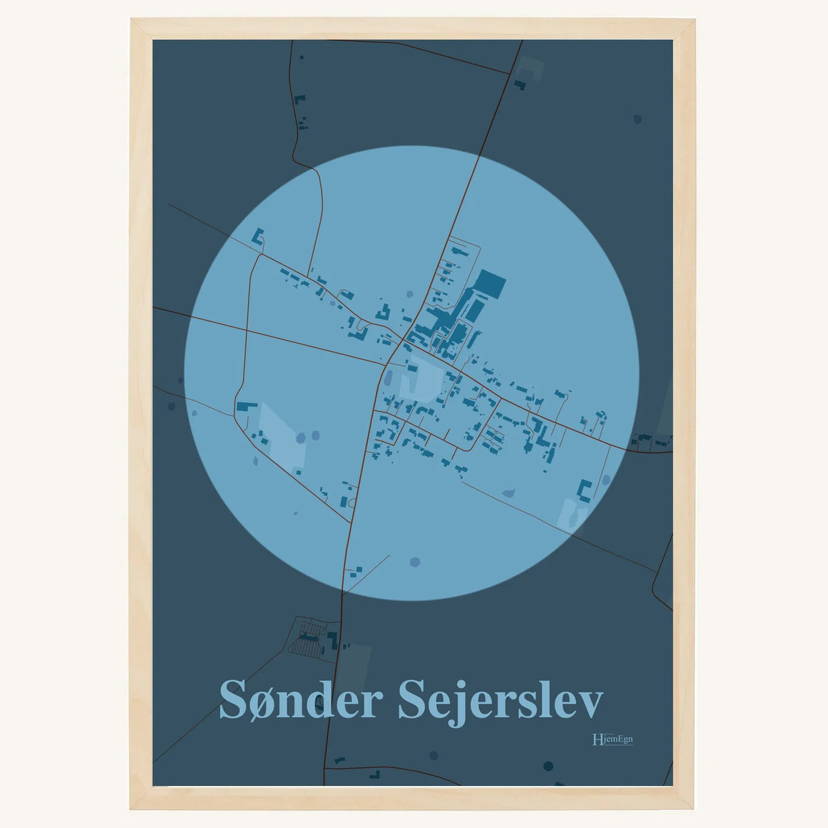 Sønder Sejerslev plakat – Centrum 2026 – Lys pastel blå
