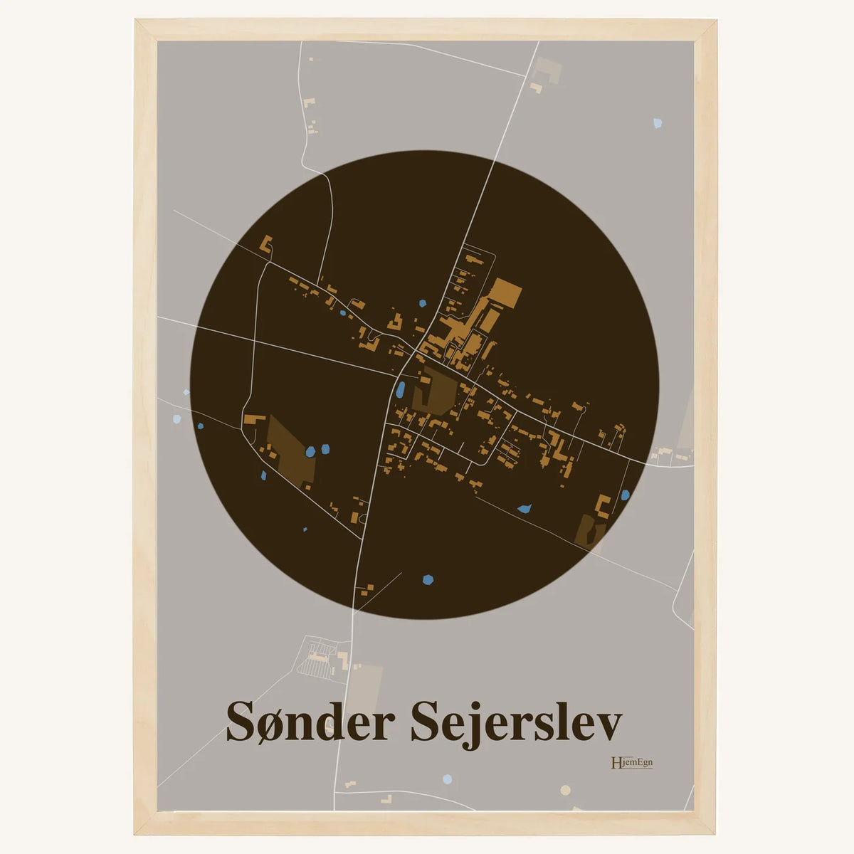 Sønder Sejerslev plakat – Centrum 2026 – Mørk brun
