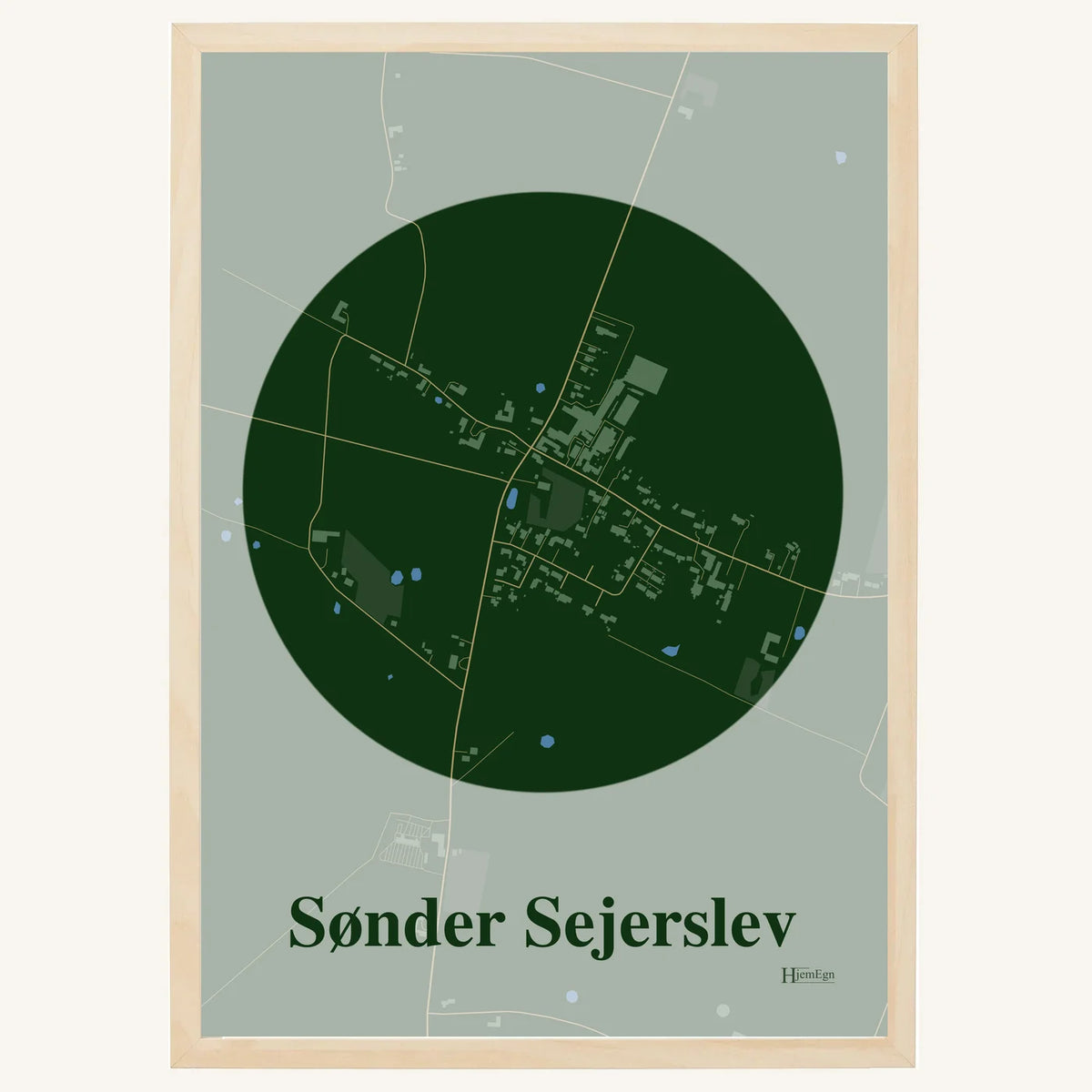 Sønder Sejerslev plakat – Centrum 2026 – Mørk grøn