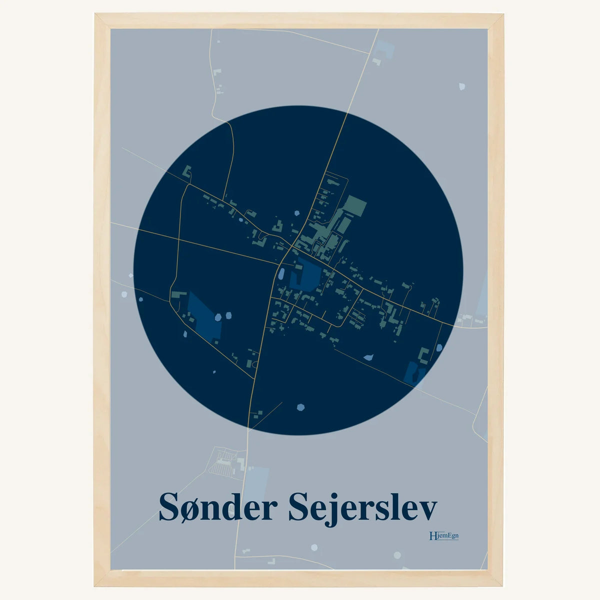 Sønder Sejerslev plakat – Centrum 2026 – Mørk blå
