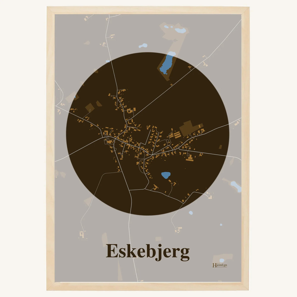 Eskebjerg plakat – Centrum 2026 – Mørk brun