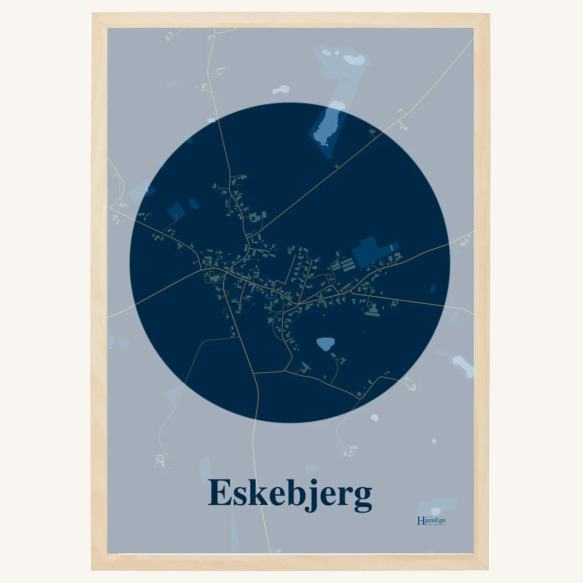 Eskebjerg plakat – Centrum 2026 – Mørk blå