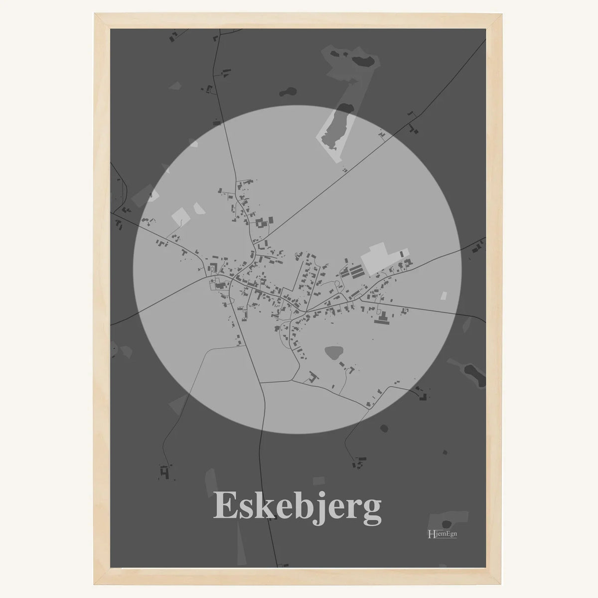 Eskebjerg plakat – Centrum 2026 – Lys pastel grå