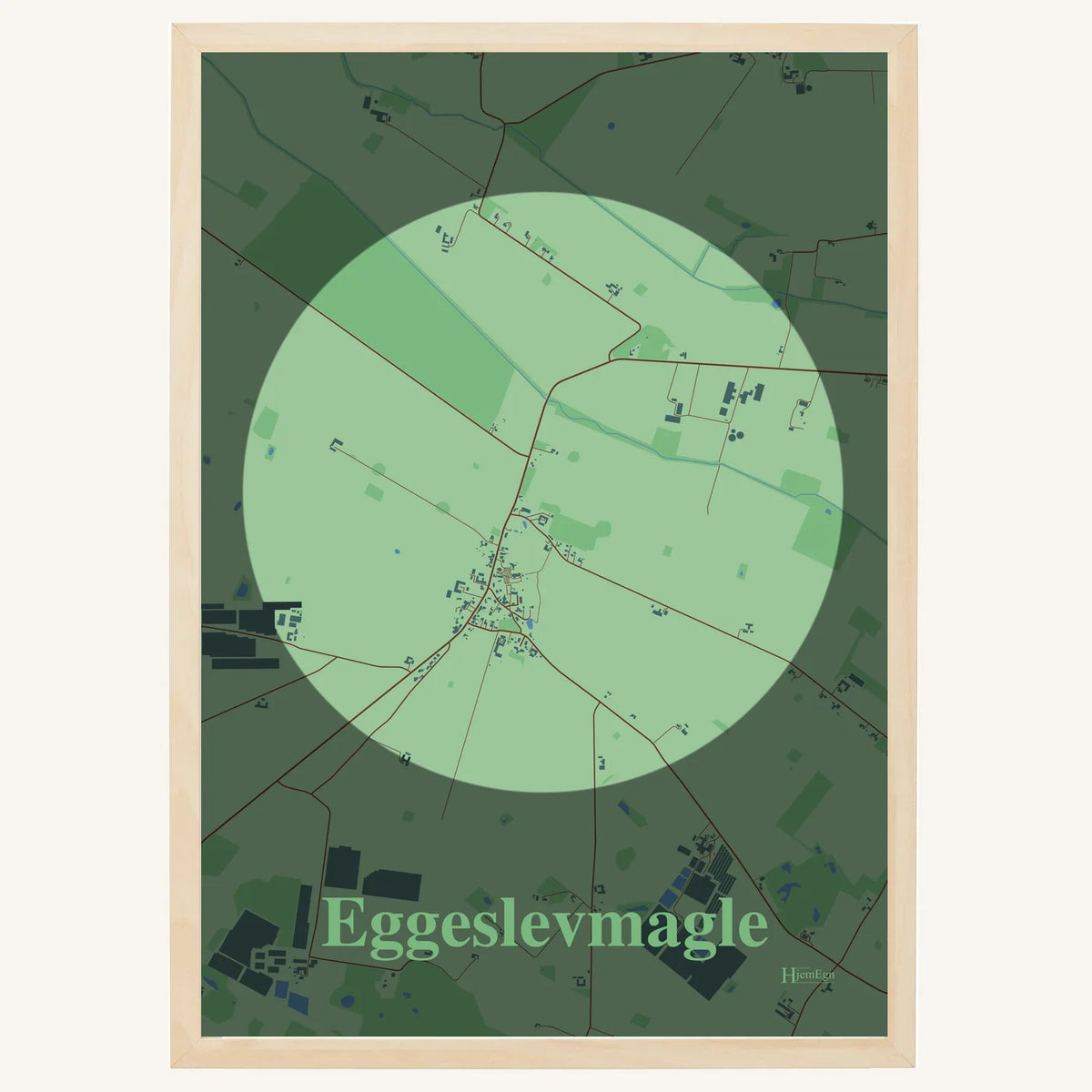 Eggeslevmagle plakat – Centrum 2026 – Lys pastel grøn