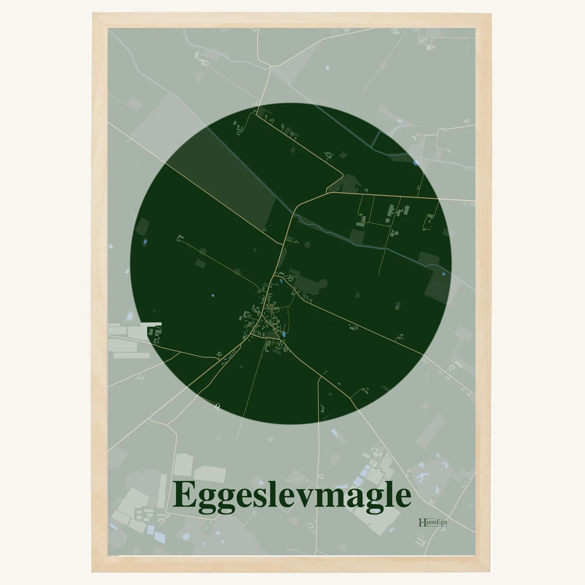 Eggeslevmagle plakat – Centrum 2026 – Mørk grøn
