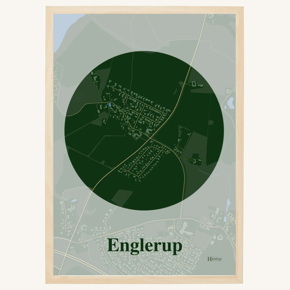Englerup plakat – Centrum 2026 – Mørk grøn