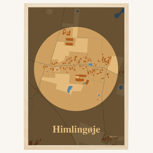 Himlingøje plakat – Centrum 2026 – Lys pastel brun
