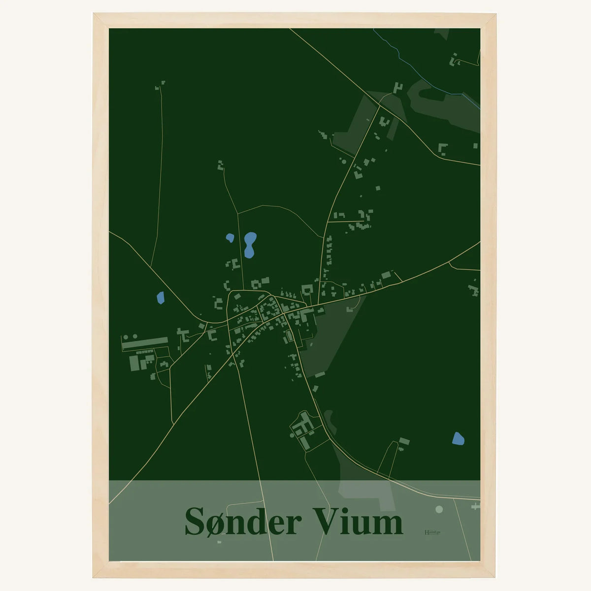 Sønder Vium plakat – Firkantet 2026 – Mørk grøn