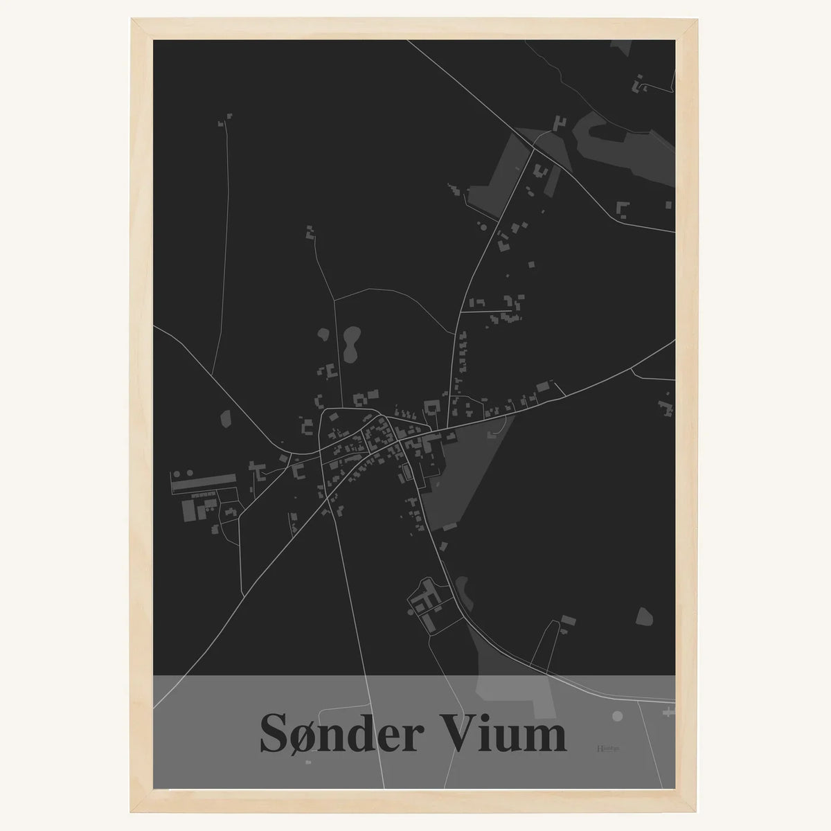 Sønder Vium plakat – Firkantet 2026 – Mørk grå