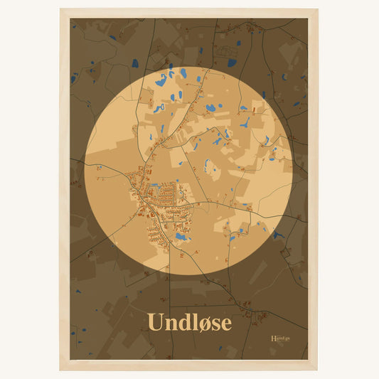 Undløse Plakat – Lys pastel brun