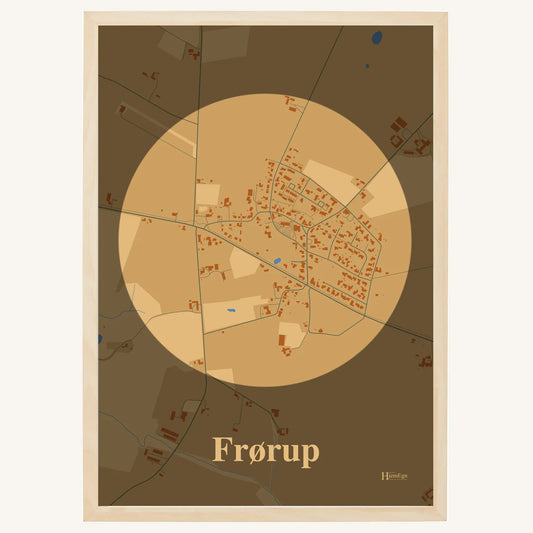 Frørup plakat – Centrum 2026 – Lys pastel brun
