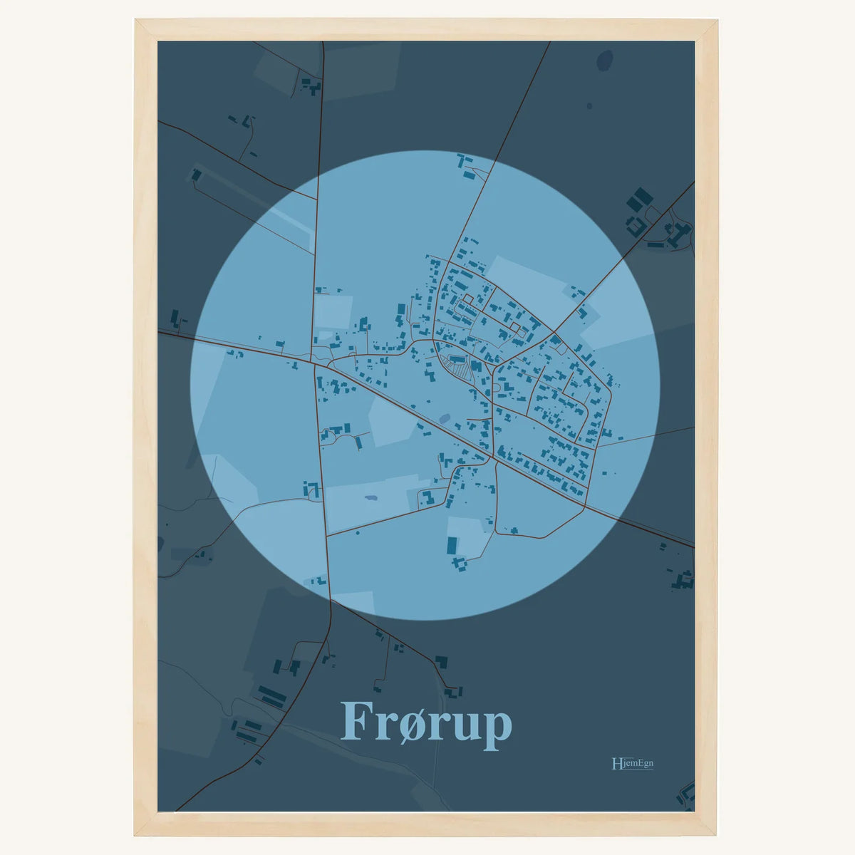 Frørup plakat – Centrum 2026 – Lys pastel blå
