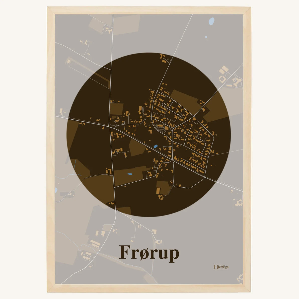 Frørup plakat – Centrum 2026 – Mørk brun