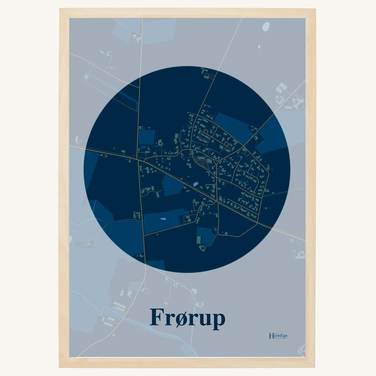 Frørup plakat – Centrum 2026 – Mørk blå