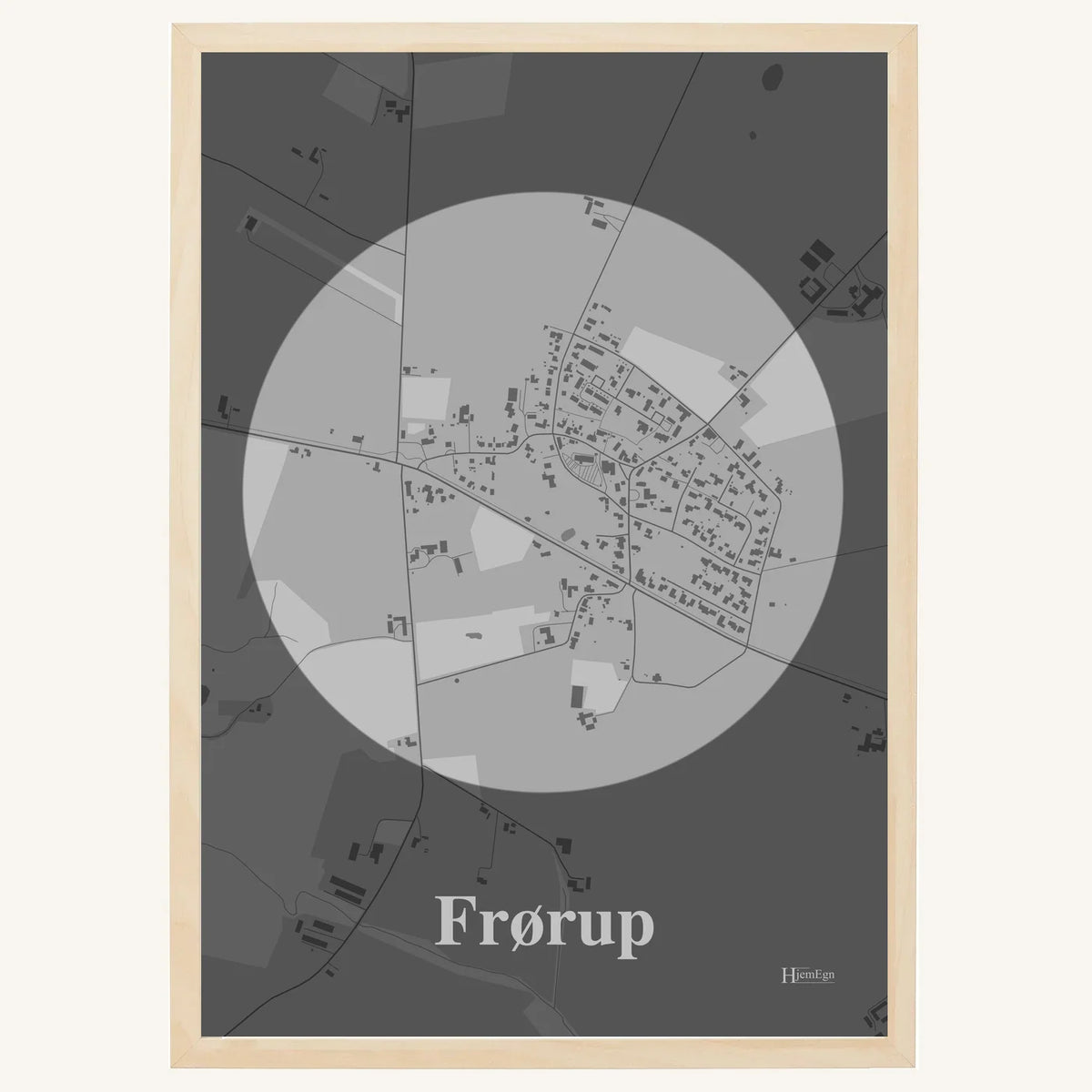 Frørup plakat – Centrum 2026 – Lys pastel grå