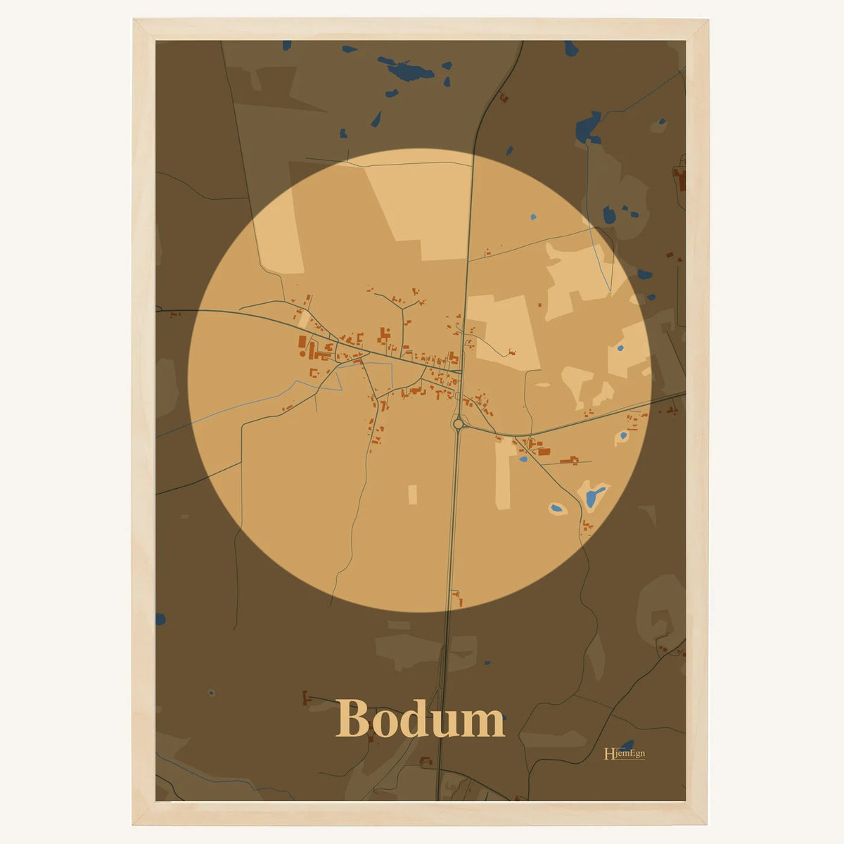 Bodum plakat – Centrum 2026 – Lys pastel brun