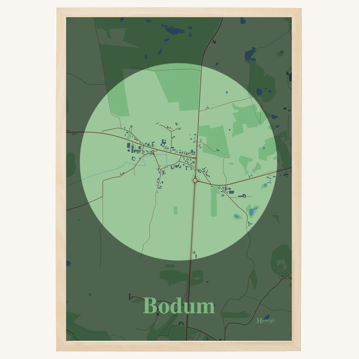 Bodum plakat – Centrum 2026 – Lys pastel grøn