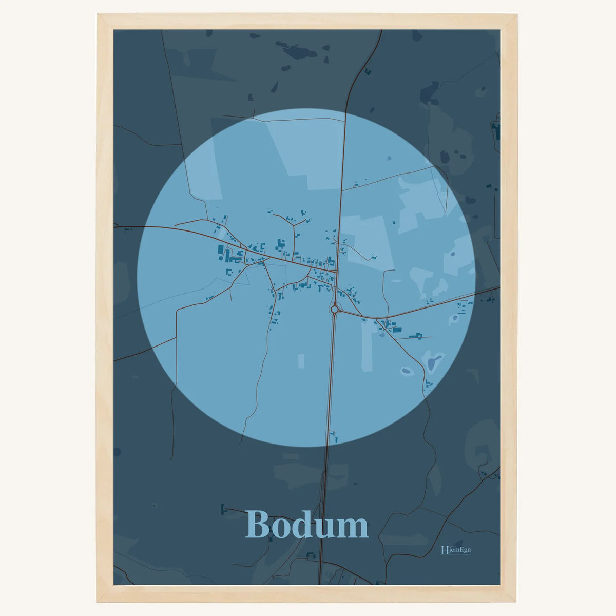 Bodum plakat – Centrum 2026 – Lys pastel blå