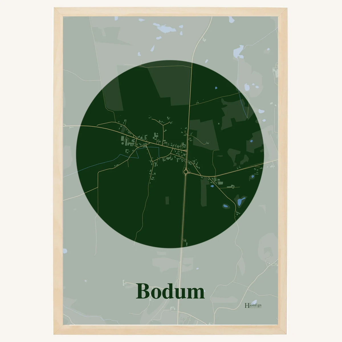 Bodum plakat – Centrum 2026 – Mørk grøn